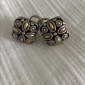 John Hardy silver and gold post earrings